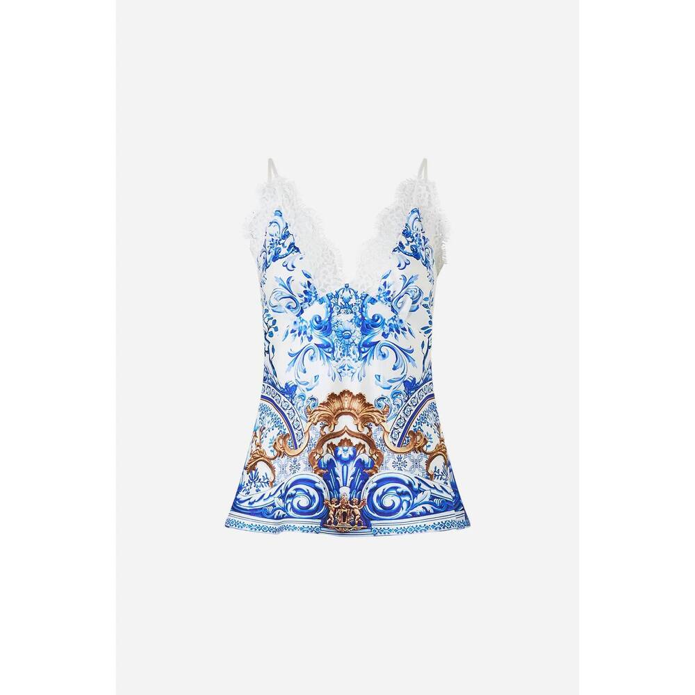 NEW CAMILLA lace edge cami in azul adventures - Picture 5 of 6